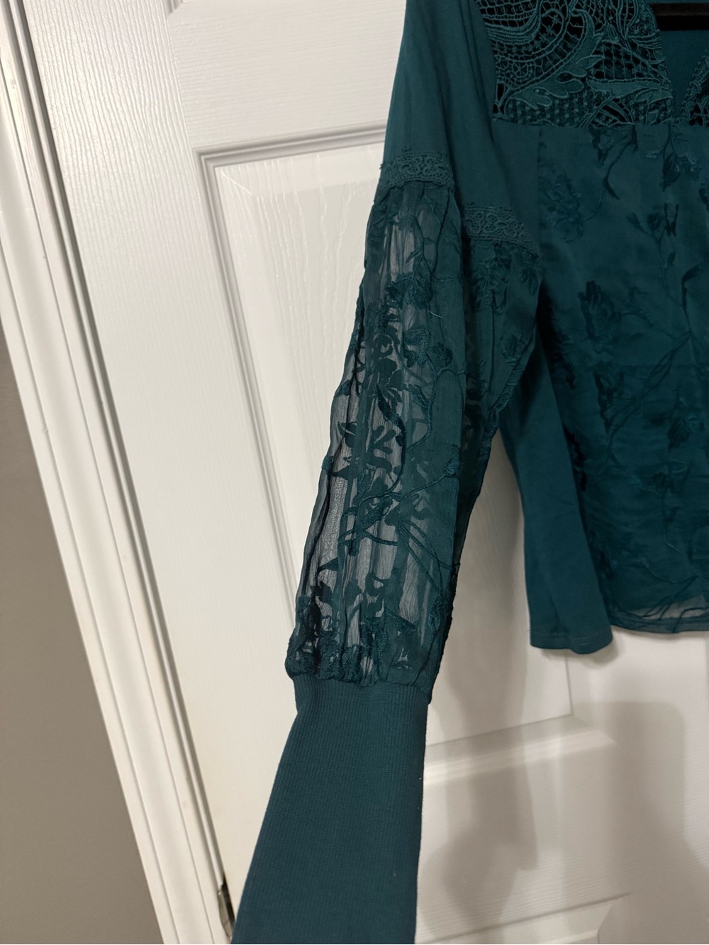 Anthropologie TINY Crochet Detail Top- S - Picture 6 of 8